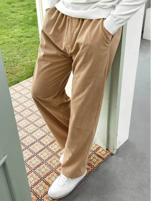 Flared casual pants
