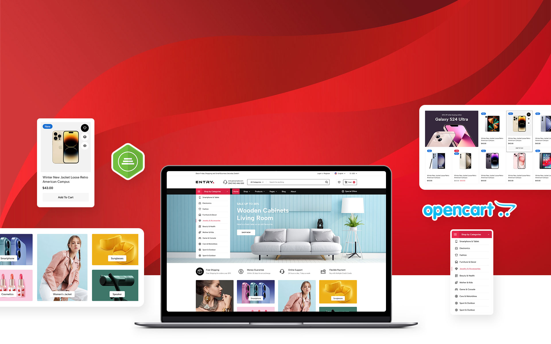 Entry - Beauty & Cosmetics Store Opencart 4 Theme